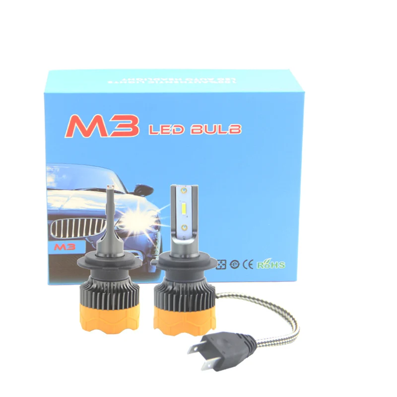 

SHUOKE Mi9 LED Headlight 1860 Chip 12V 24W 2.3A 1800LM 6000K H1 H3 H7 H27 880 9005 9006 H10 H11 5202 H4 H13 9007 9004 Hi Lo