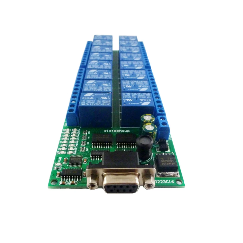 rs232 db9 atraso módulo interruptor do relé interface fêmea porta serial