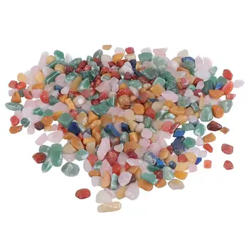 

1 Set About 500g Colorful Stone Decor Fish Tank Bottom Sand Landscape Aquarium Layout Stone Flower Pot Decoration for Garden