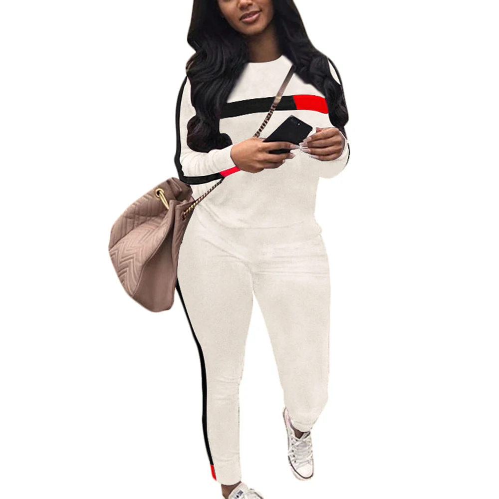 

Autumn Casual Women Long Sleeve Hoodies Tops Pants Tracksuit Sweatshirt Pant Suit Jogging Set Outwear Winter Warm New 2020