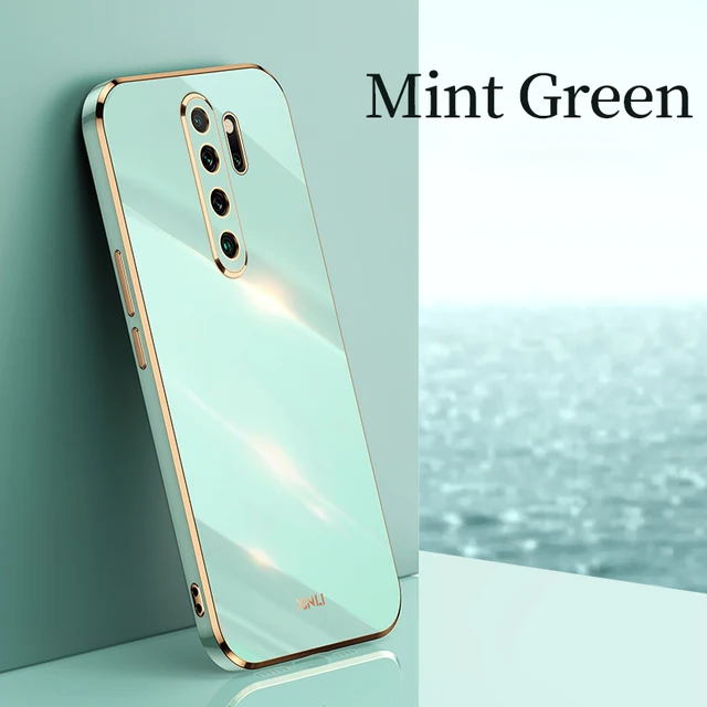 Plating Square Finger Ring Holder Phone Case On For Xiaomi Redmi Note 8 Pro 2021 New Note8 8pro Luxury Soft Silicone Stand Cover ZB Green