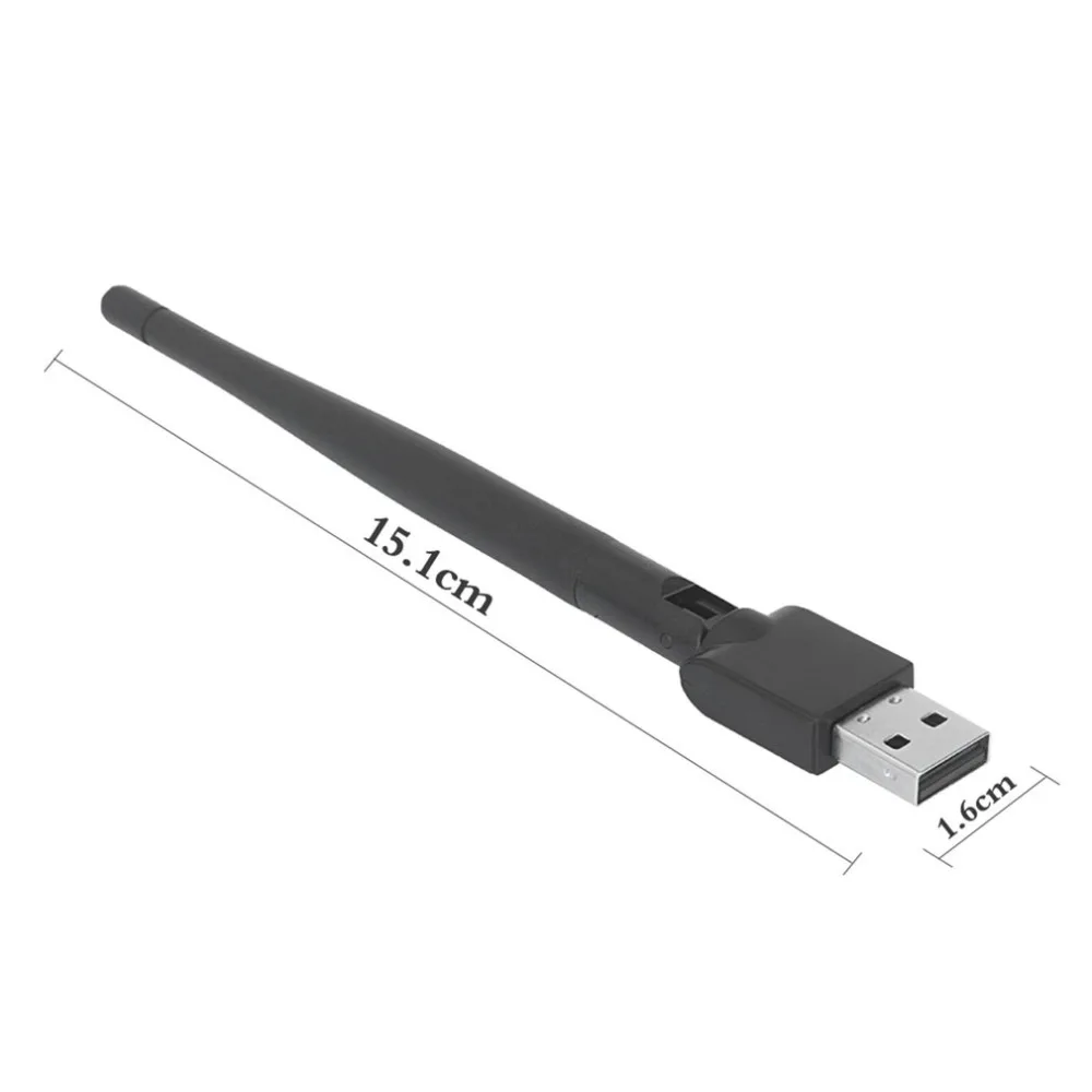 Rt5370 USB 2,0 150 Мбит/с WiFi антенна MTK7601 беспроводная сетевая карта 802.11b/g/n LAN адаптер с поворотная антенна