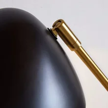 Темно-бронзовый функциональный стильный декоративный светильник из металла с возможностью регулировки абажура настольной лампы tafellamp