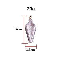 Versatile Lead Weight Sinkers for Fishing Tackle Accessories (20g)