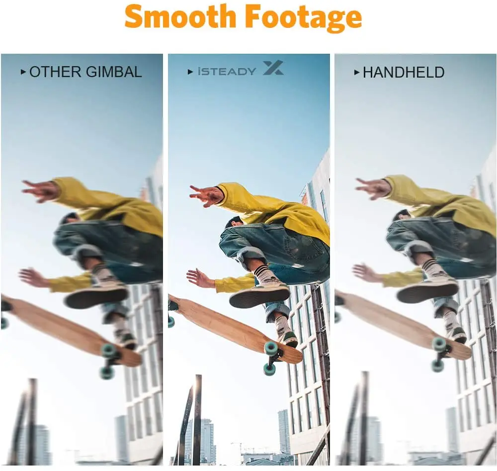 Hohem iSteady X шарнирный стабилизатор для камеры GoPro 3 Axis смартфона 0.5lbs легкий складной