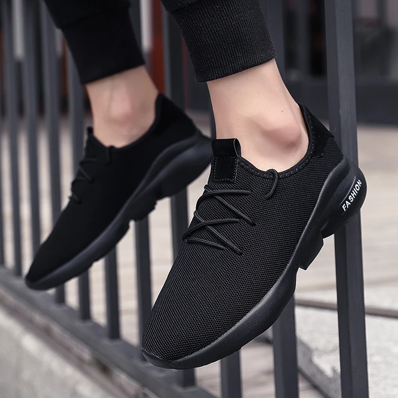 Big Size 47 Zapatillas New Breathable Fabric Men Tennis Shoes Soft Comfortable Brand Sneaker Male Stable Non-slip Trainers