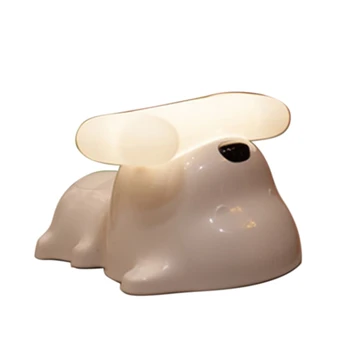 

LED Night Light Lamp Press Silicone Puppy Cartoon for Baby Children Kids Gift Bedside Bedroom Living Room Decoration