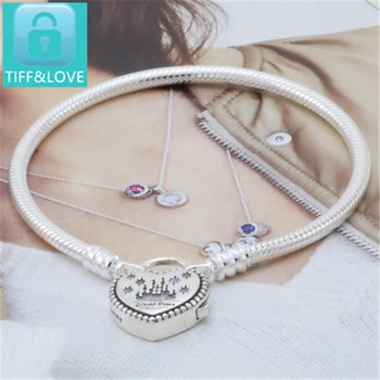 

TIF pan 925 Sterling Silver Bracelet for women.Limited Edition Moments True Uniqueness Bangle Original Classic LOGO Jewelry gift