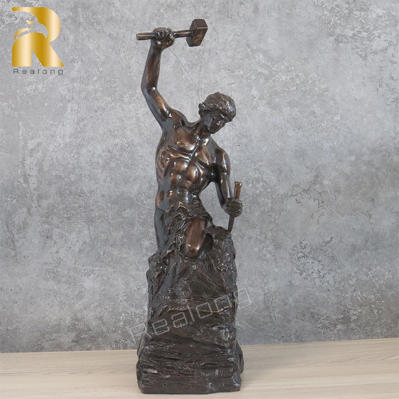 Hot Sale Bronze Self Made Man Statue Casting Bronze Self Made Man