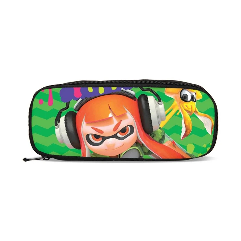 Обувь для девочек женские кошельки кавайный чехол для карандаша Splatoon2 подарок Хэлло Китти школьный пенал карандаш Чехол Карандаш сумка, школьные принадлежности канцелярские товары кошелек - Цвет: Светло-зеленый