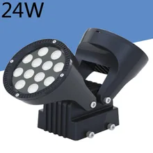 Распродажа 12V 24V AC85-265V 24 Вт ip65 Открытый регулируемый 2 пятно света 12 Вт* 2 шт. светодиодный настенный светильник