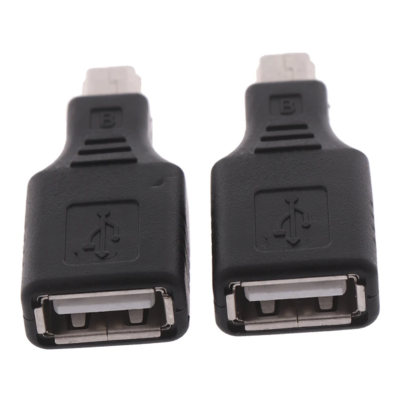 Мини-usb мужчина к USB Женский Конвертер Разъем передачи данных синхронизации OTG адаптер для автомобиля AUX MP3 MP4 планшеты телефоны u-диск