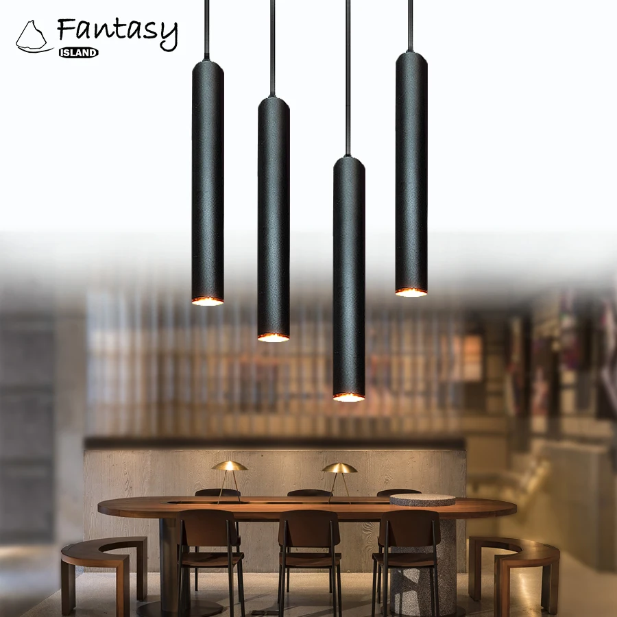 

Fantasy Island Pendant Tube Lighting Pipe Pendant Light Tube Pendant Light Dining Room Shop Bar Decoration