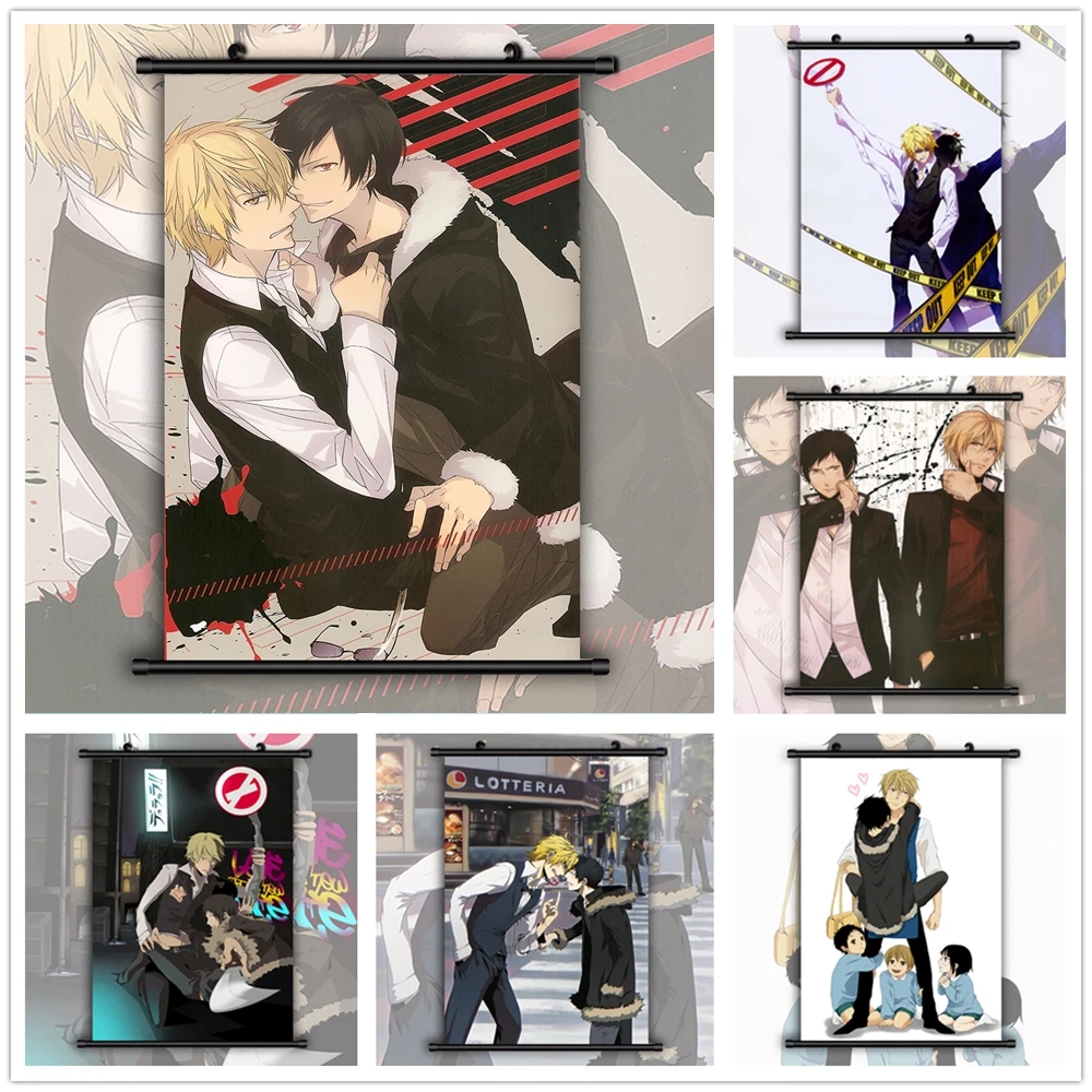 Durarara Izaya Orihara X Shizuo Heiwajima Anime Manga Hd Print Wall Poster Scroll Painting Calligraphy Aliexpress durarara izaya orihara x shizuo heiwajima anime manga hd print wall poster scroll