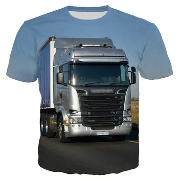 

Liumaohua New 3D Print Car Truck Short Sleeve Men T Shirt Summer Fashion Unisex Casual t-shirt