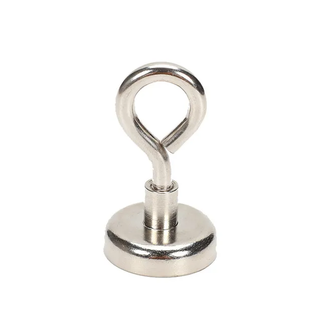 5Pcs Magnetic Hanging Hooks Strong Magnet Neodymium Strong Rare Earth magnet Hanger for Home Kitchen Wall Hook diameter 10mm