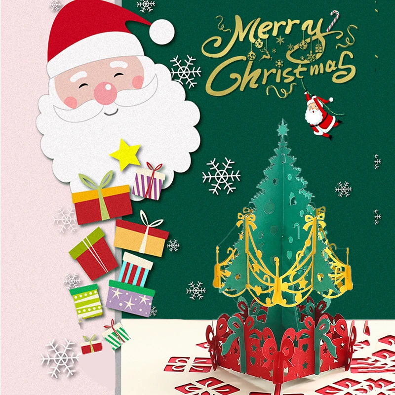 2022 Christmas Giftcard Deals 3 Pieces/Lot 3D Pop Up Christmas Tree Greeting Cards High Quality Red  Postcard 3D Xmas Gift Card 2022 Shiny Christmas Tree Climb|Cards &  Invitations| - Aliexpress