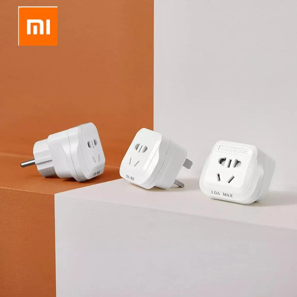 

Original xiaomi mijia 15A/13A/10A 250V Travel Universal Power Outlet Adapter UK/US/EU/DE to Universal Plug Socket Converter