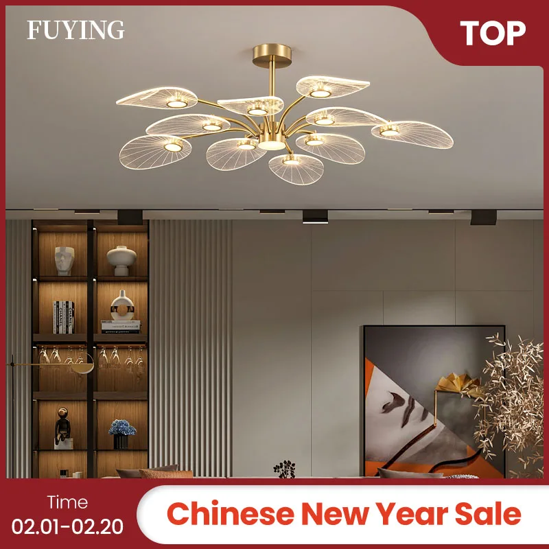 2021 fuying nordic moderno lustre de luxo led três cores escurecimento sala estar jantar quarto do hotel casa iluminação interior