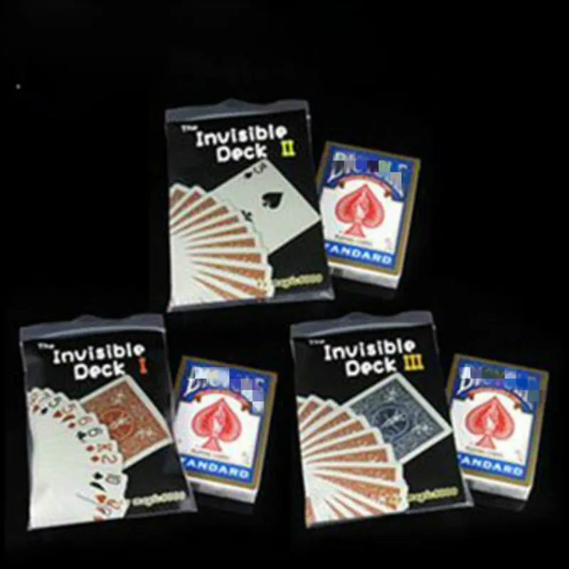 

3 Pcs The Invisible Bycicle Deck I,II,III Magic Tricks Cards Magic Tricks Props Toys Close Up Magic Tricks,Mentalism,Street,Fun