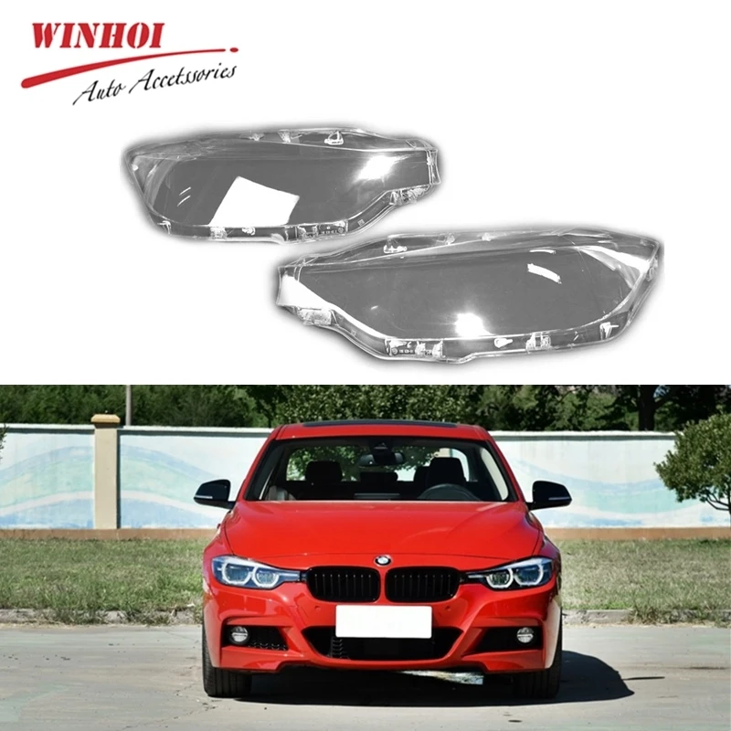 

Transparent Car Headlight Headlamp Clear Lens Auto Shell Cover for BMW 3 Series F30 F35 Left & Right Auto Headlight Lens Cover