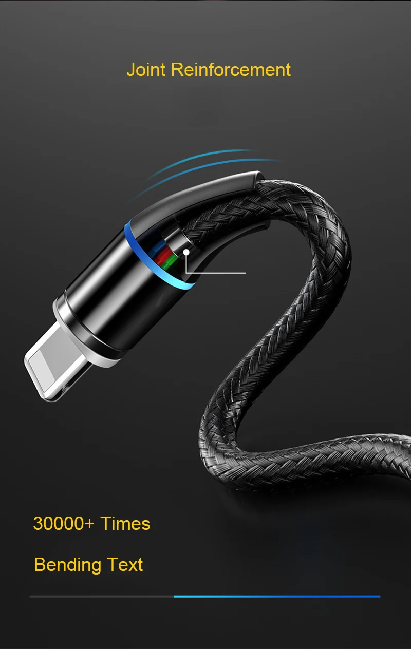 Sarika S06 3A светодиодный магнитный Кабель зарядного устройства для iPhone 11 Pro Max Android Micro usb type C мобильный телефон Быстрая зарядка Магнитный кабель