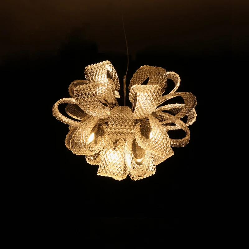 

Luxury Lucky Globe Art Glass Stainless Steel Hanging Lamps Chandelier Lighting Suspension Luminaire Lampen Lustre For Foyer