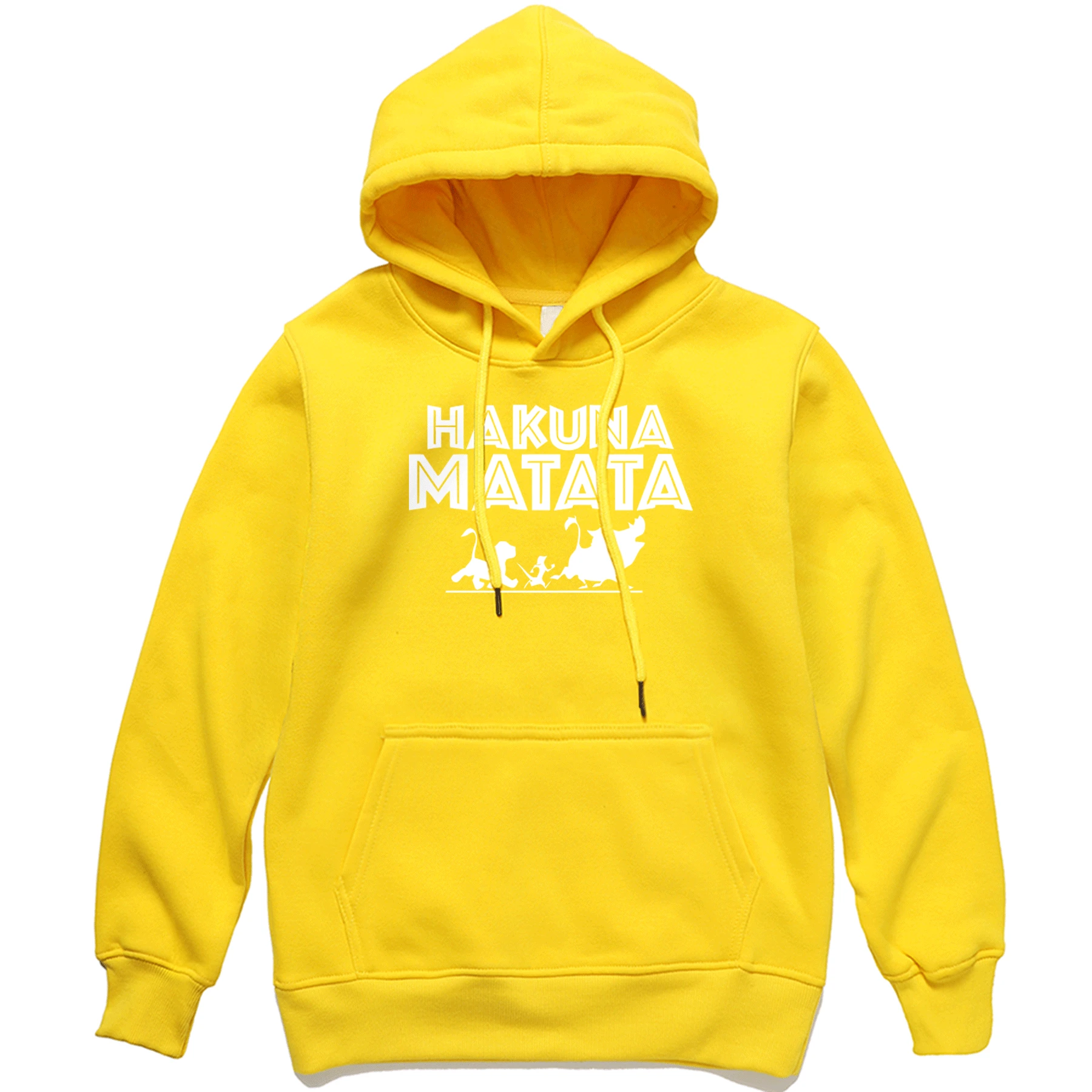 Hakuna Matata, мужские толстовки с капюшоном,, Король Лев, мужской Стильный пуловер, серия из фильма, свитшот с принтом для мужчин, спортивный костюм