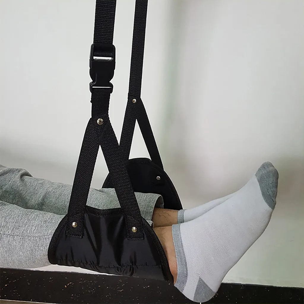Details about   Comfy Hanger Travel Airplane Footrest Hammock Made With Memory Foam With Bag 
