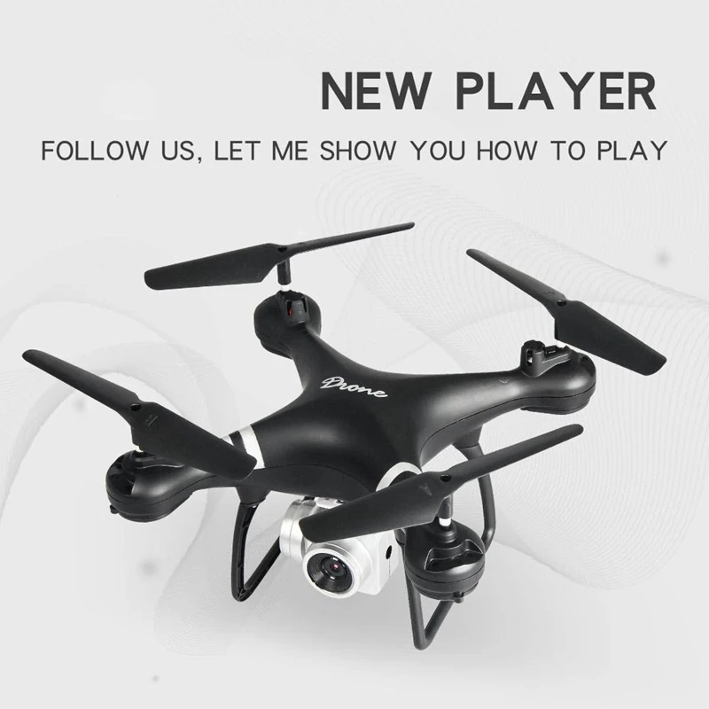 Lf608 Wifi Fpv Rc Дрон Квадрокоптер с камерой получить более длительное время воспроизведения-черный