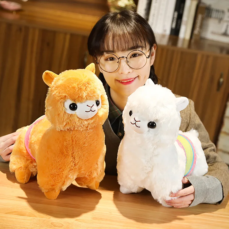 1 предмет; Новинка; большие размеры 35-/50 см Kawaii седло Альпака плюшевые игрушки мягкие плюшевые Alpacasso куклы-альпаки плюшевая зверушка-игрушка для детей, Детский подарок на день рождения