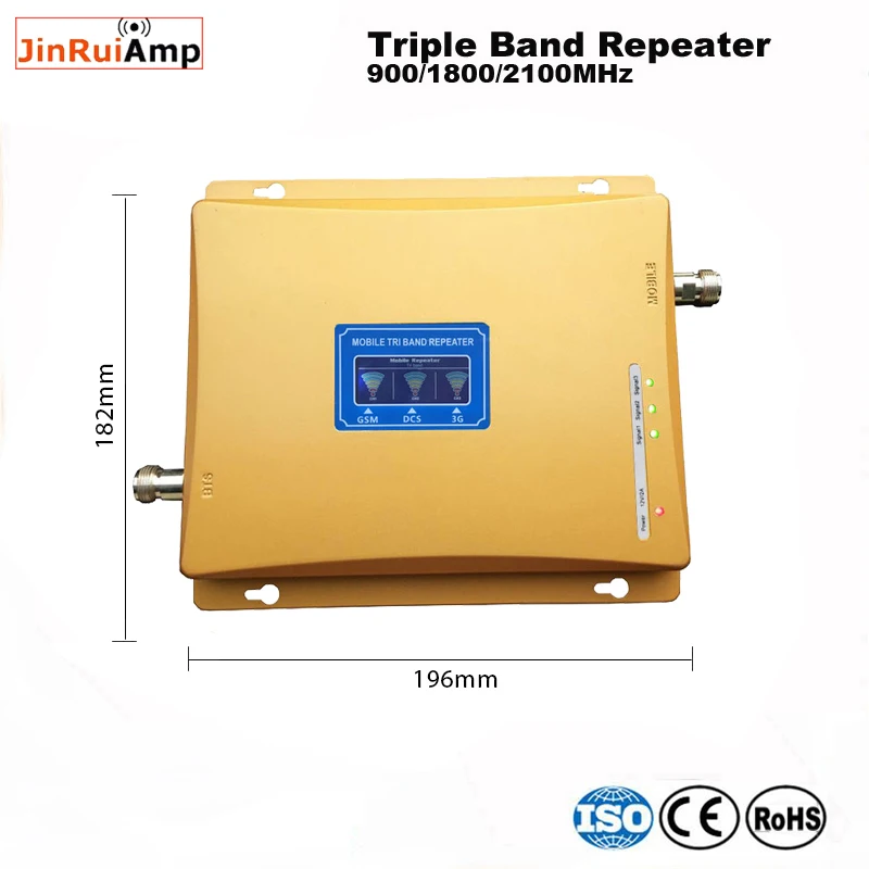2g 3g 4g  gsm repeater 900 1800 2100 TriBand gsm 900 dcs 1800 wcdma 2100 Cell Phone tri band Signal Repeater Booster amplifier (4)