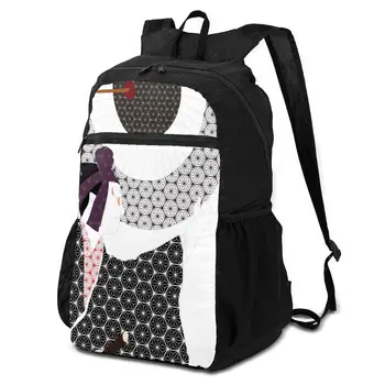 

OLN Folding Backpack Outdoor Ultra Light Backpack Men Women portable Waterproof Hiking Backpack Japanese Man On Kimono