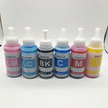 Краситель на струйной основе не OEM 6 цветов заправка чернил комплект 70 мл наборы для-Epson L800 L801 картридж для печати No. T6731/2/3/4/5/6