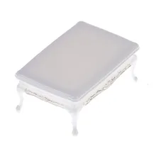 DIY миниатюрная мебель Кофе Чай обеденные столы для мини-миниатюры для кукольного домика мебель игрушки белые подарки для детей и взрослых