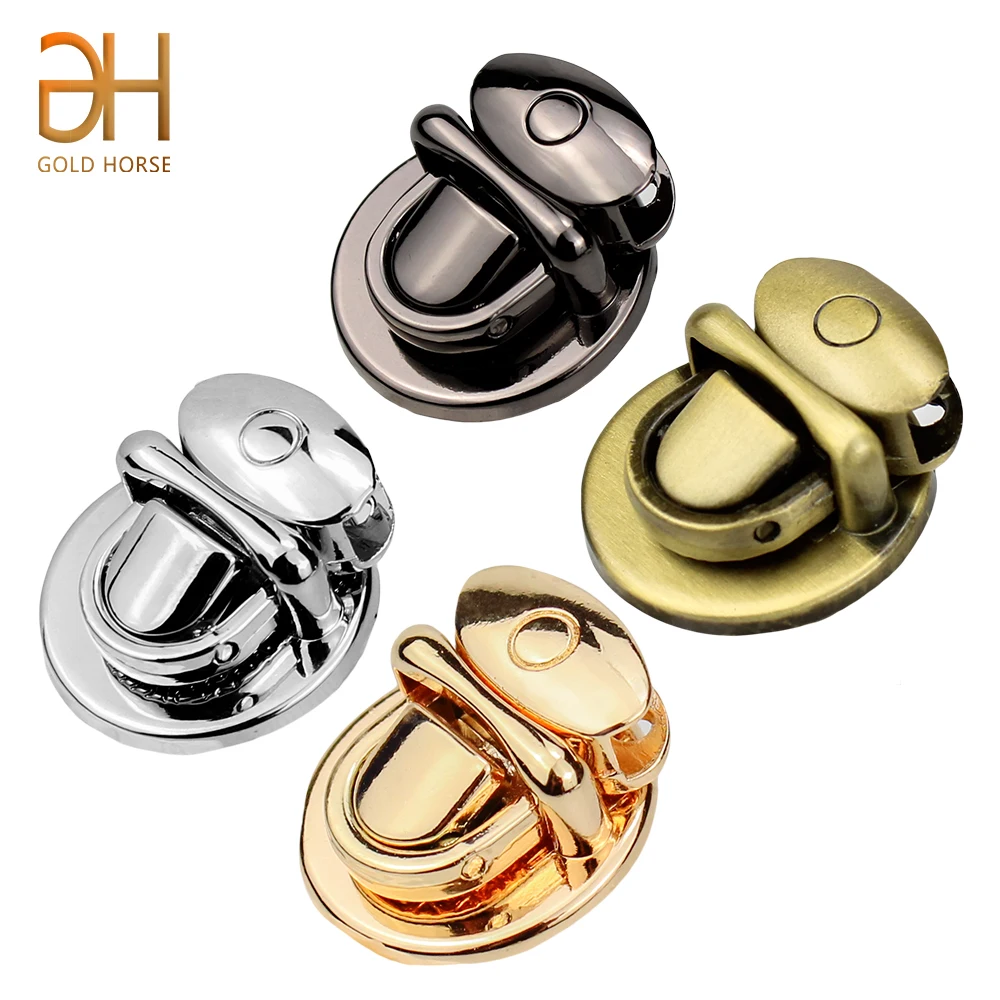 Hebilla Durable de la marca de las mujeres Mini Cierre de Metal Twist cerraduras para el Hardware del monedero DIY bolso de moda bolso de mano Clutch