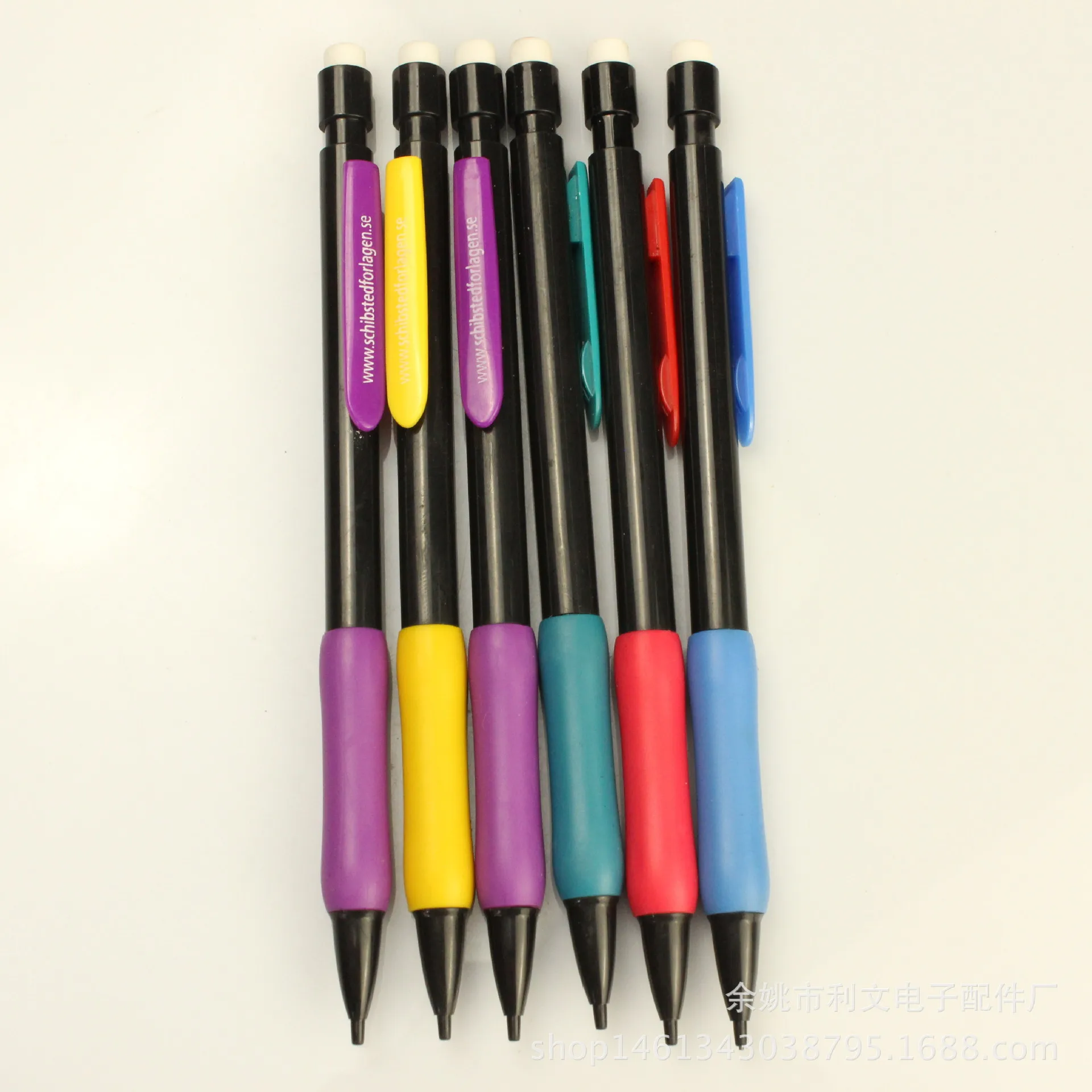 

Classic Style Activity Pencil Foreign Trade Export Cheap Plastic Pen with Hook Set Thermowells Color Advertising Marker