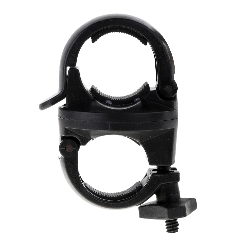 360° Bicycle LED Torch Flashlight Mount Clamp Holder Bike Clip Grip Bracket fit for Dia. 20-25mm Handlebar