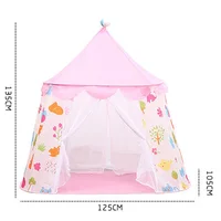 Kid Teepee Tent House For Game Room Decor Kids Outdoor Game Summer Children's Tent Princess Castle Tent  Portable Foldable Gifts 2