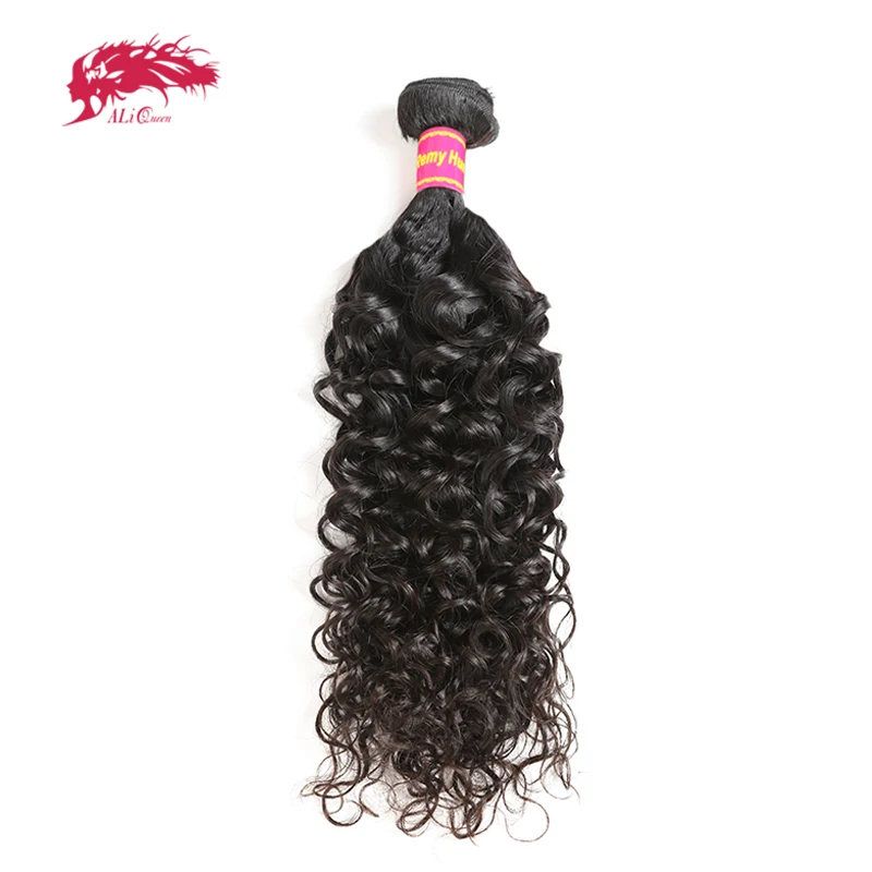 Али королева бразильские волосы волна воды 1/3/4 шт remy плетение Связки 12 &quot 28&quot