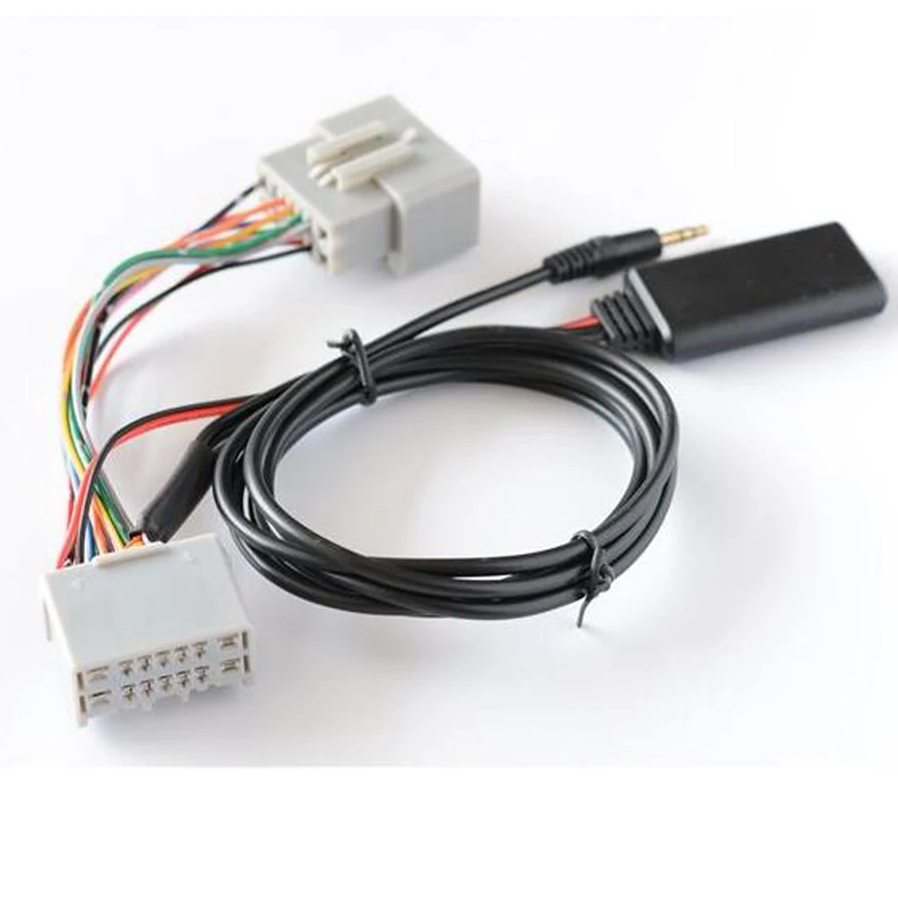 Mayyou Auto-Audio-Empfänger AUX IN Bluetooth Adapter für Volvo C30 C70 S40 S60 S70 S80 V40 V50 V70 XC70 XC90 Receiver Adapter ABS 