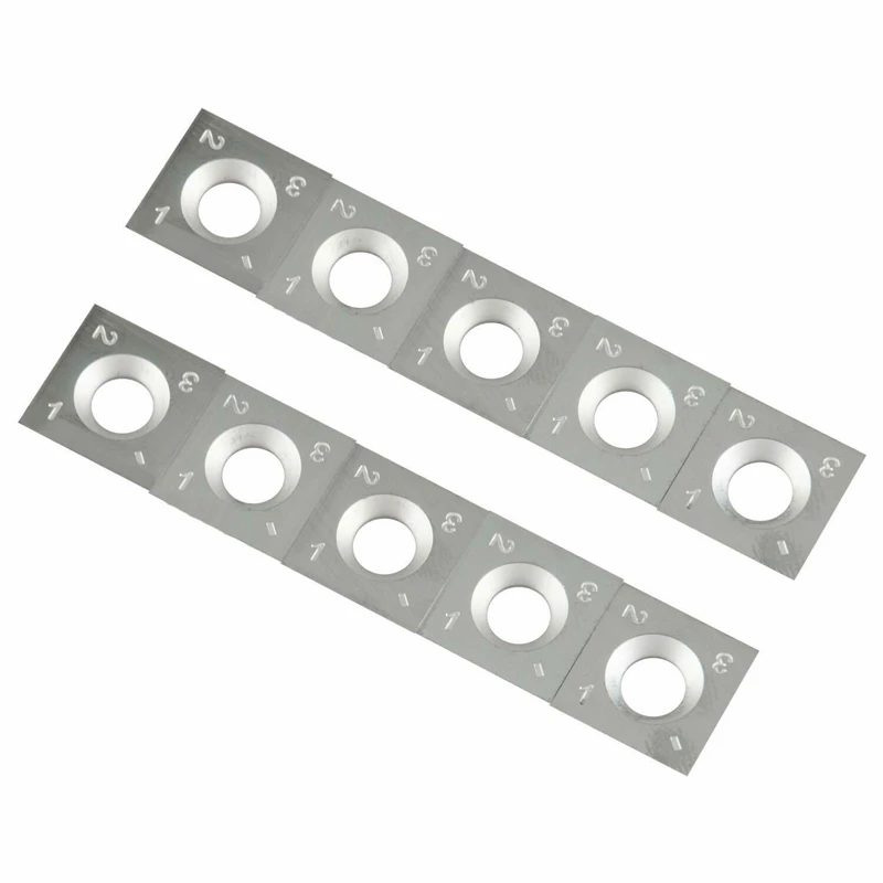 

10Pcs 4 inch Square Radius Carbide Cutter Insert for Wood Working Turning Tool Kits