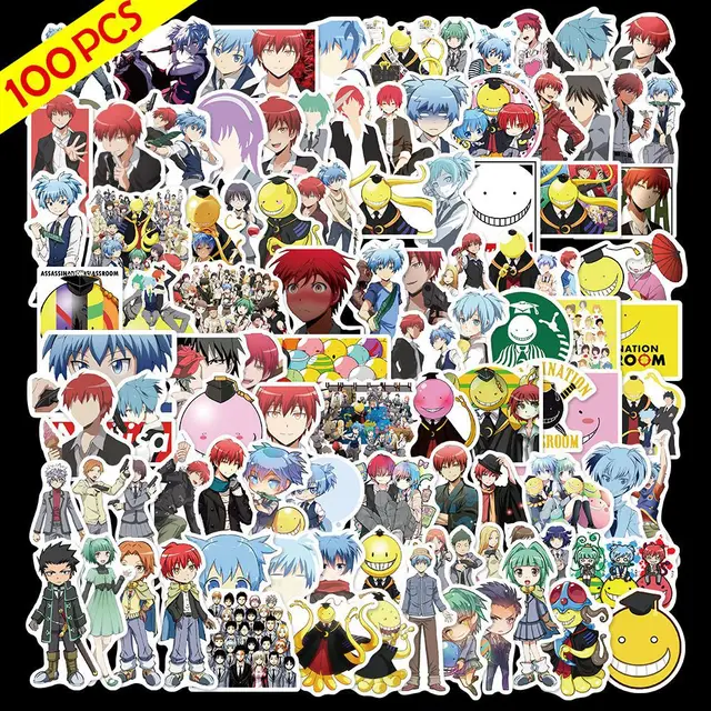 100pcs Anime Stickers Demon Slayer Hunter X Graffiti DIY Luggage Laptop Skateboard Phone Decal Sticker Toys 100pcs