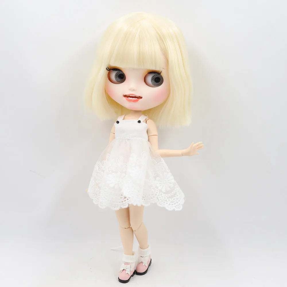 ICY 1/6 Blyth Подгонянная Кукла № BL340 белая кожа и соединение тела с открытым ртом матовое лицо для девочки Подарочная игрушка