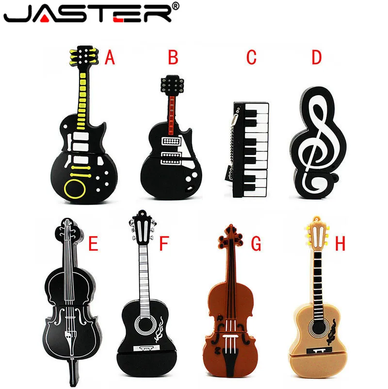 JASTER Милая Мини пластиковая и металлическая гитара модель USB 2 0 флэш память
