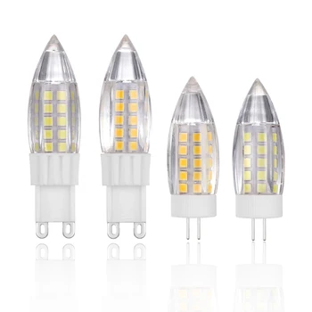 

10X G4 G9 44LED 220V Corn Bulb Crystal Light Source Candle Light LED Bulb Indoor Light instead Halogen lamps For Home Decoration