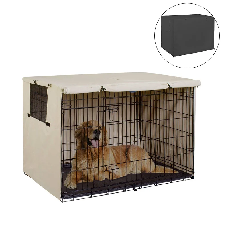 Dog Crate Cover Kennel Durable Dog Kennel Cover Cage Foldable Dog