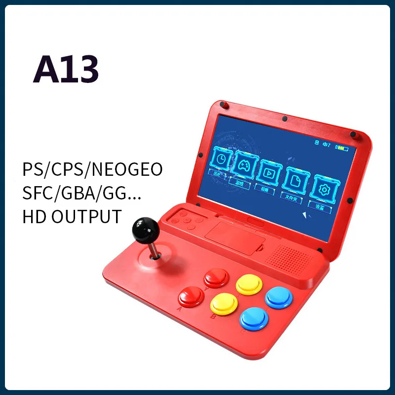 

2020 New A13 Video Game Console 10 Inch Large Screen Detachable Joystick HD Output Mini Arcade Retro Game Players Christmas Gift