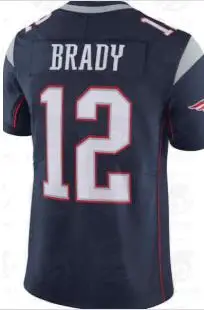 Мужские wo men s kids 12 Tom Brady новые футбольные майки 10 Josh Gordon 87 Rob Gronkowski 11 Julian Edelman 14 Brandin Cooks - Цвет: 12