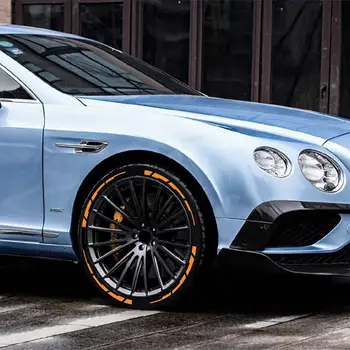 

8pcs Rubber Tire Sticker 3D Logo Car Tire Wheel Styling Label Tyre Stickers Auto Personalized Rim Wheel Styling Decal For Moto